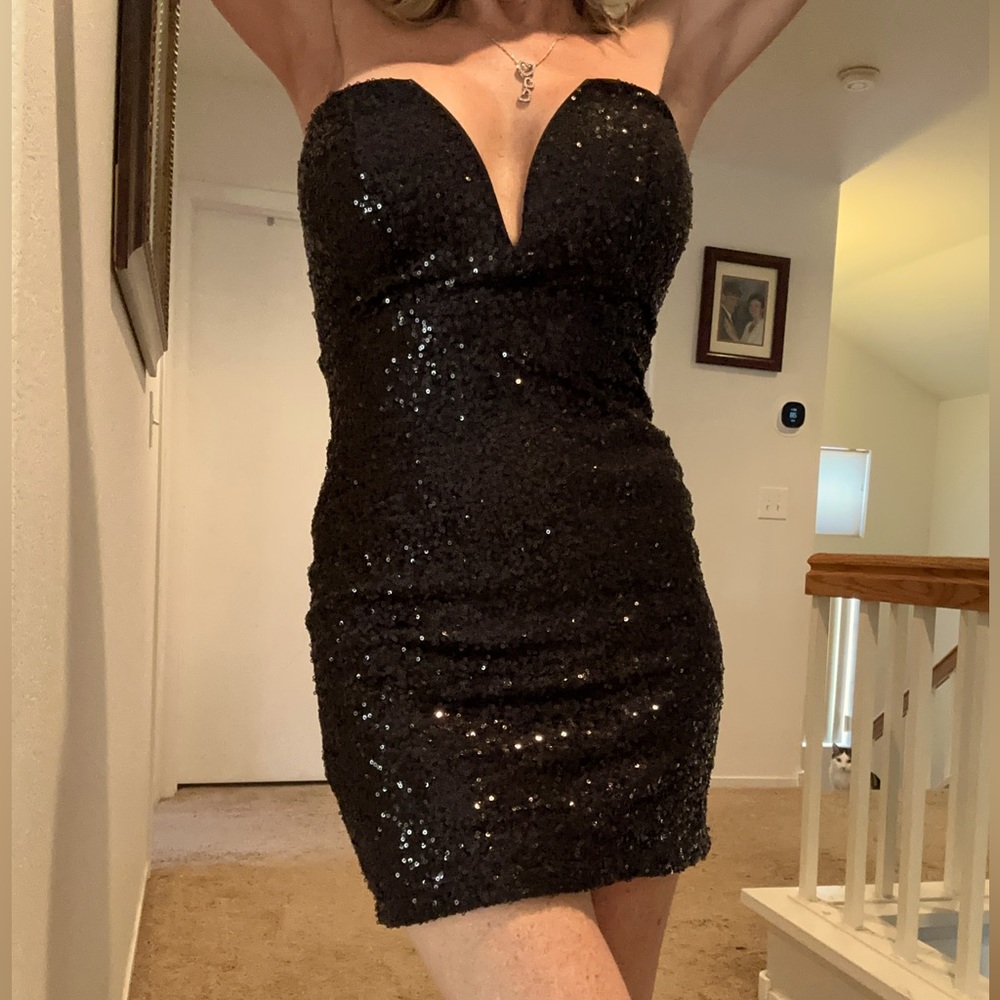 Sexy sequin mini tube dress special occasion New Year’s party evening small